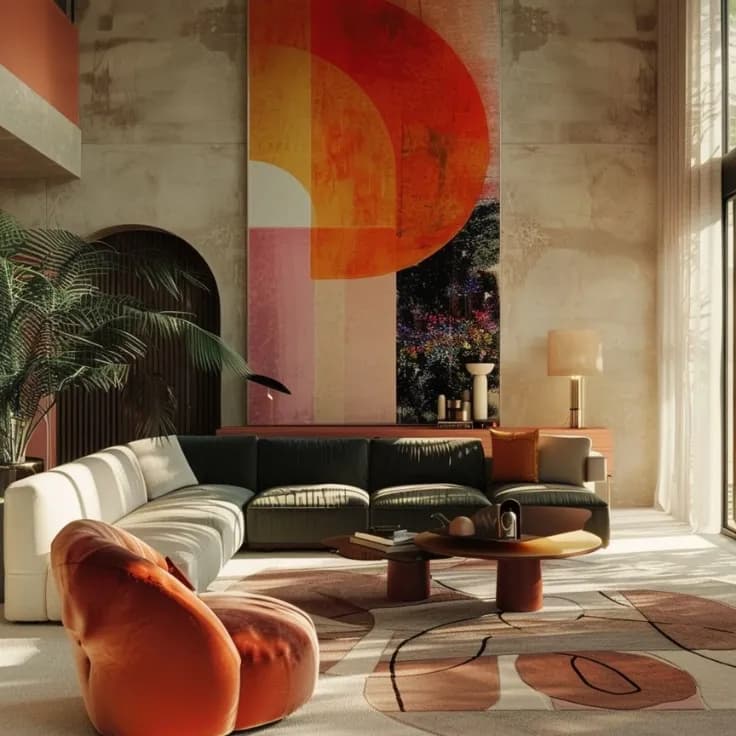 Un intérieur décoré — illustration 1